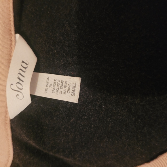 Soma Black and Tan Sleeveless Tropical Print Dress S - Picture 6 of 6